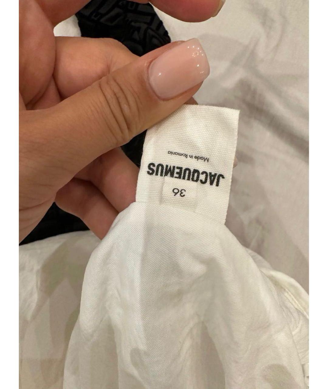 JACQUEMUS Белое повседневное платье, фото 7