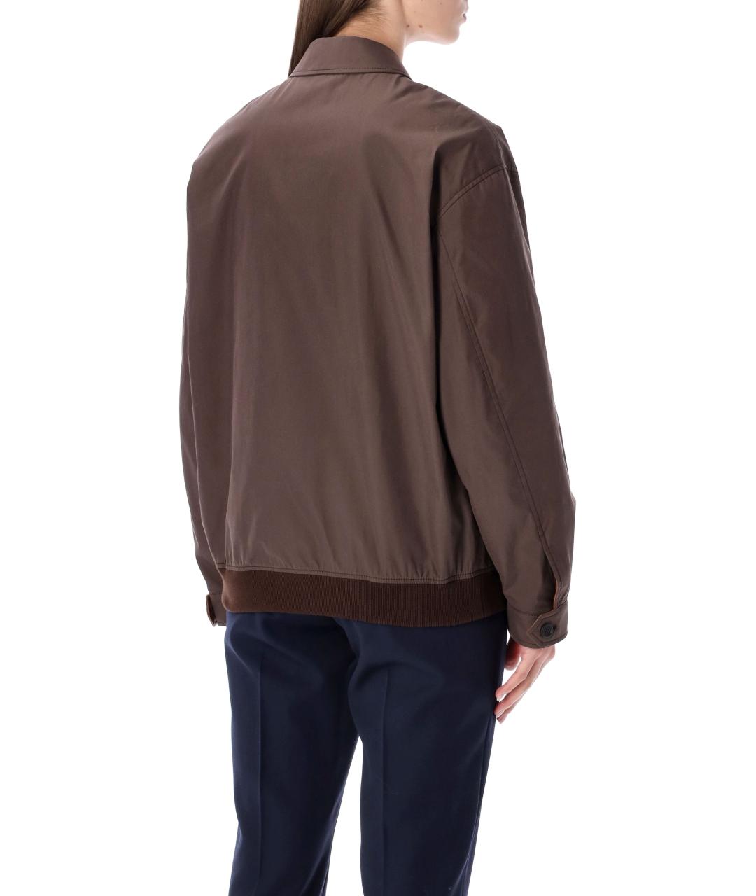 MIU MIU Коричневая хлопковая куртка, фото 3