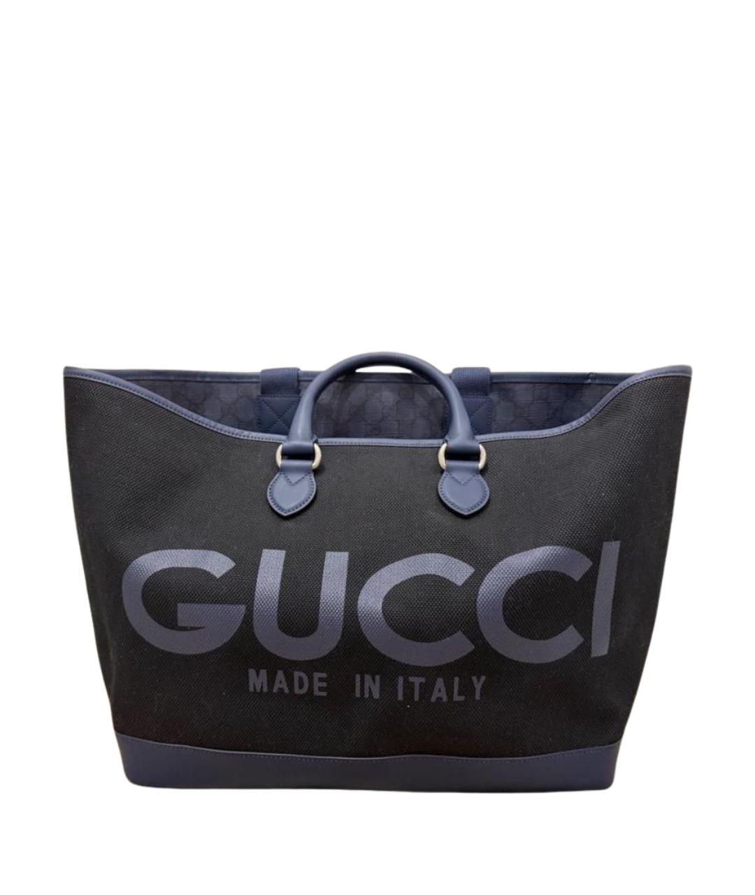 GUCCI Темно-синяя сумка тоут, фото 1