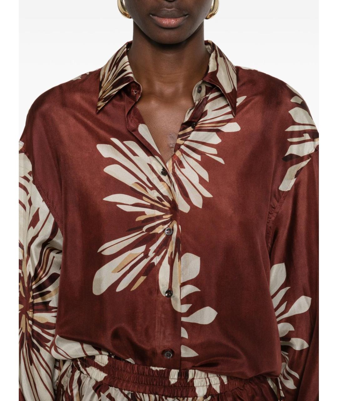 BRUNELLO CUCINELLI Мульти шелковая рубашка, фото 2