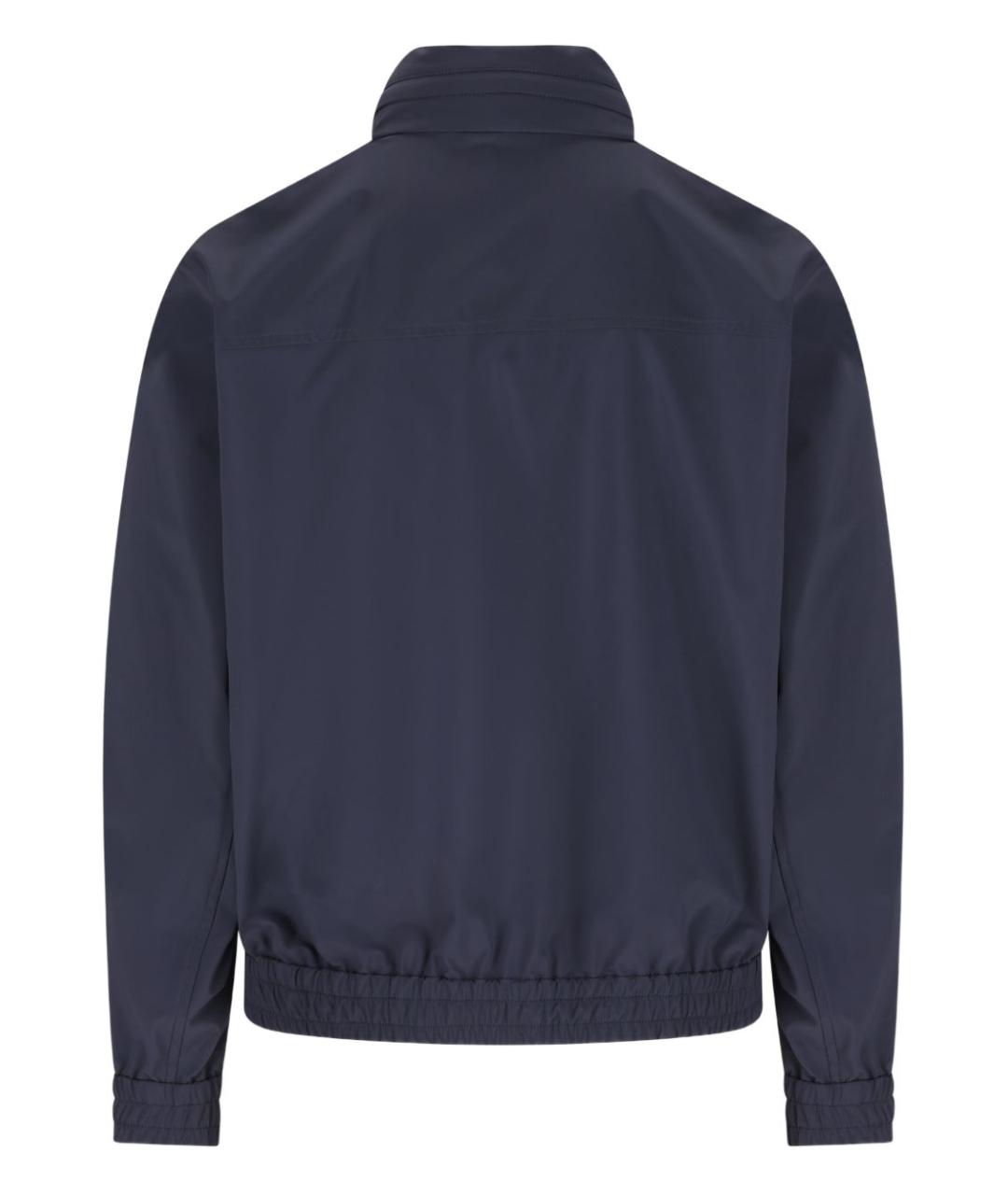 BRUNELLO CUCINELLI Темно-синяя синтетическая куртка, фото 3