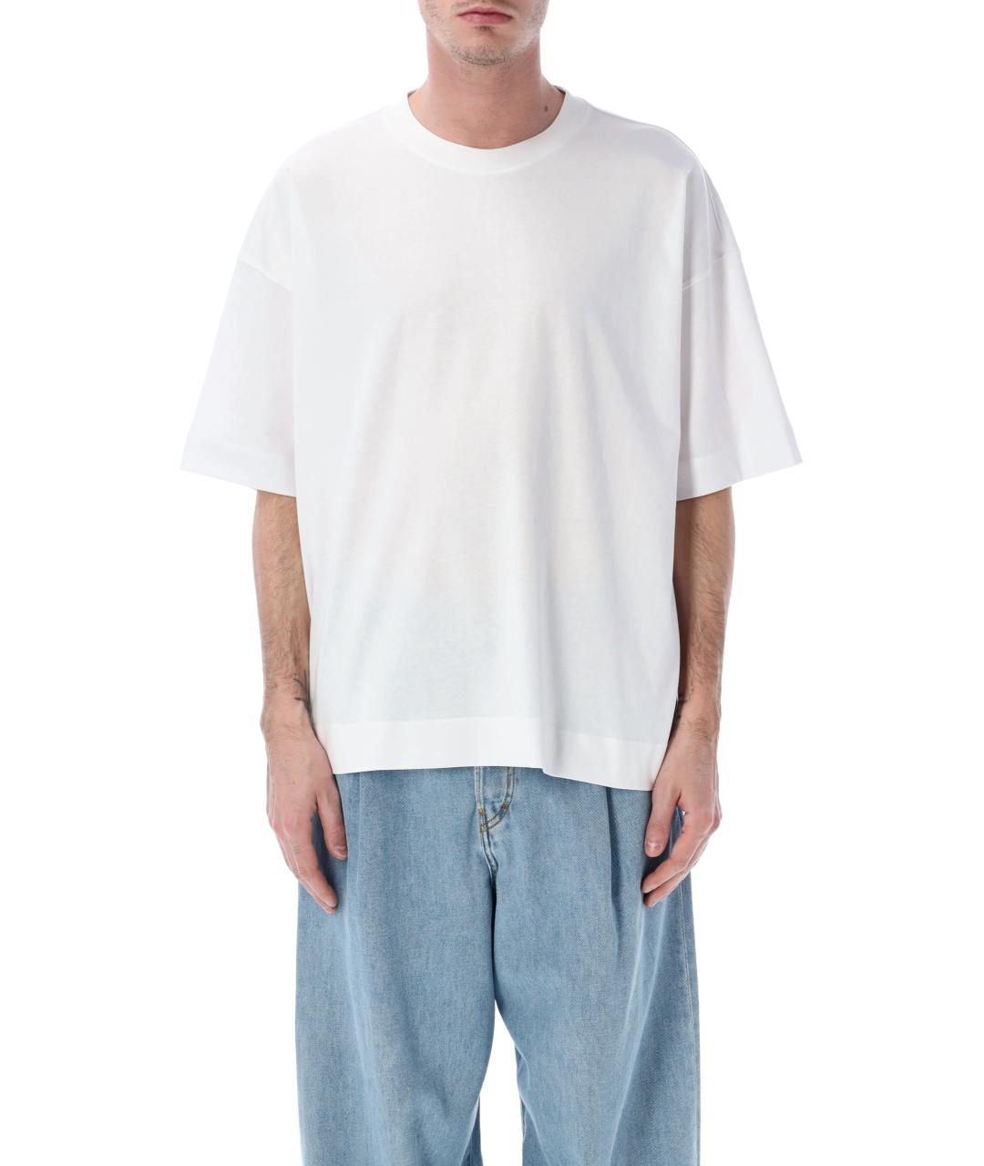 DRIES VAN NOTEN Белая хлопковая футболка, фото 1