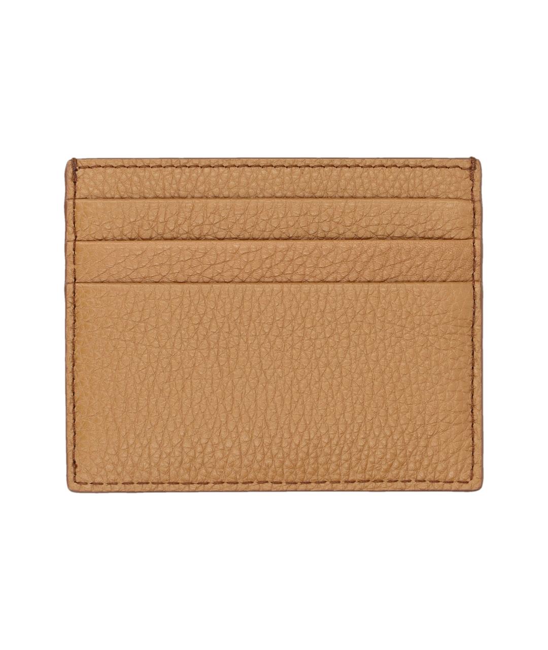 PRADA Бежевый кожаный кардхолдер, фото 2