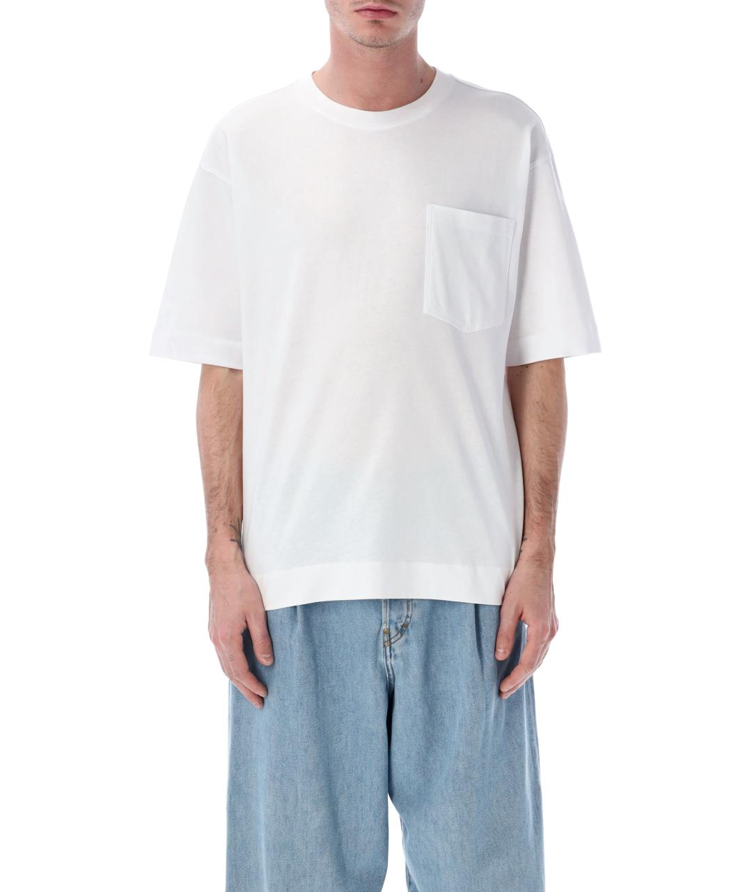 DRIES VAN NOTEN Белая хлопковая футболка, фото 1