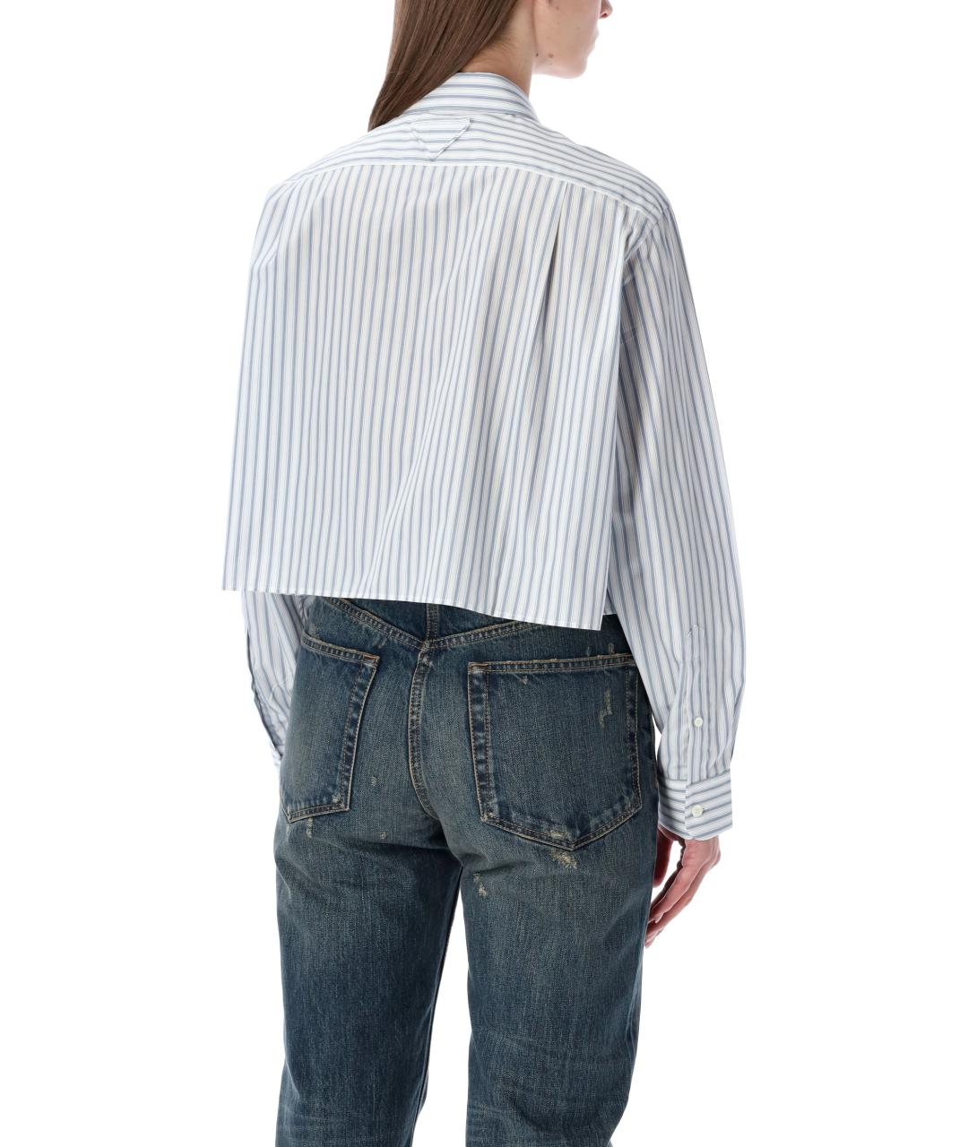 PRADA Голубая хлопковая рубашка, фото 3