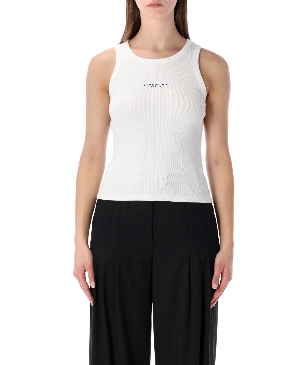 GIVENCHY Белая хлопковая майка, фото 2