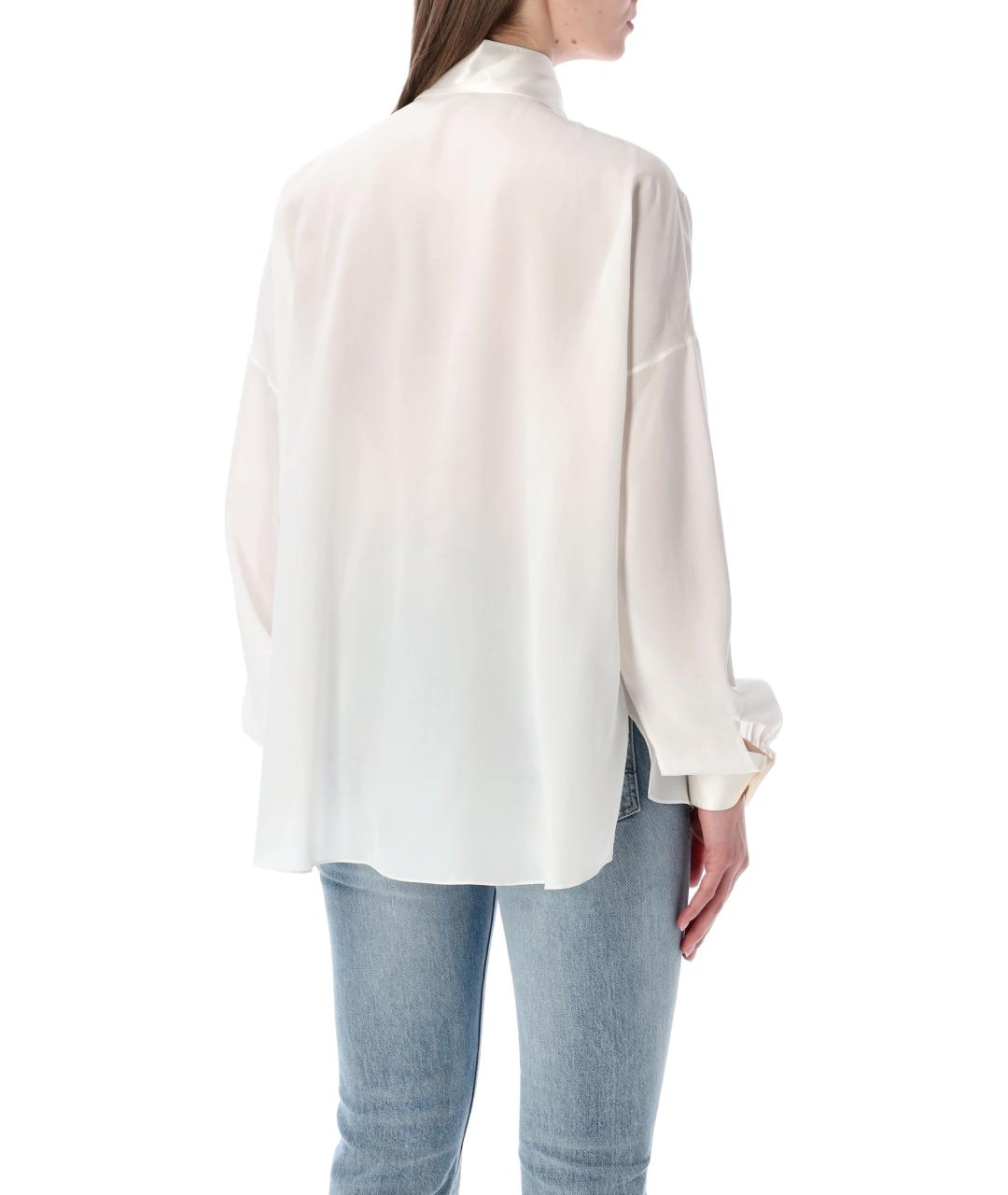 TOM FORD Бежевая шелковая блузы, фото 3