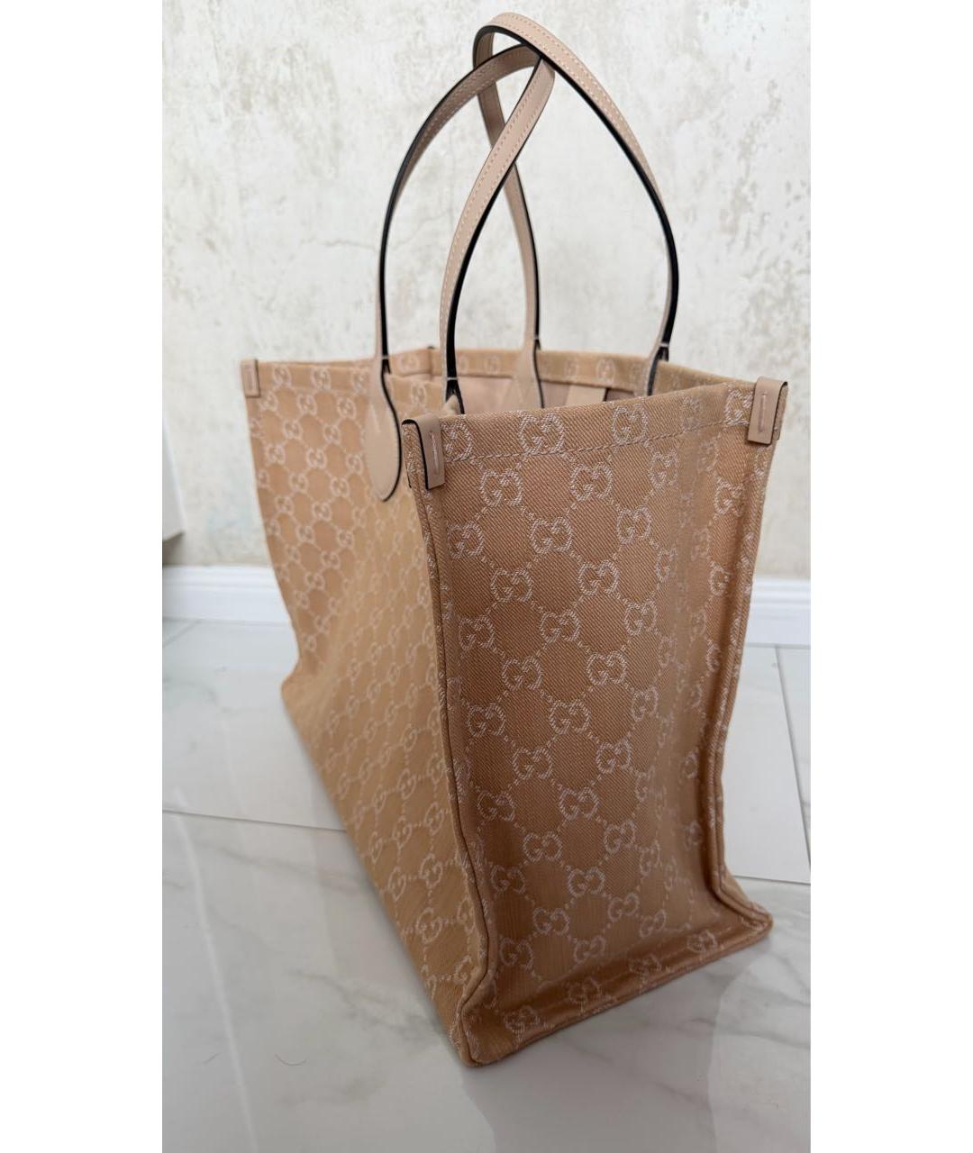 GUCCI Бежевая сумка тоут, фото 2