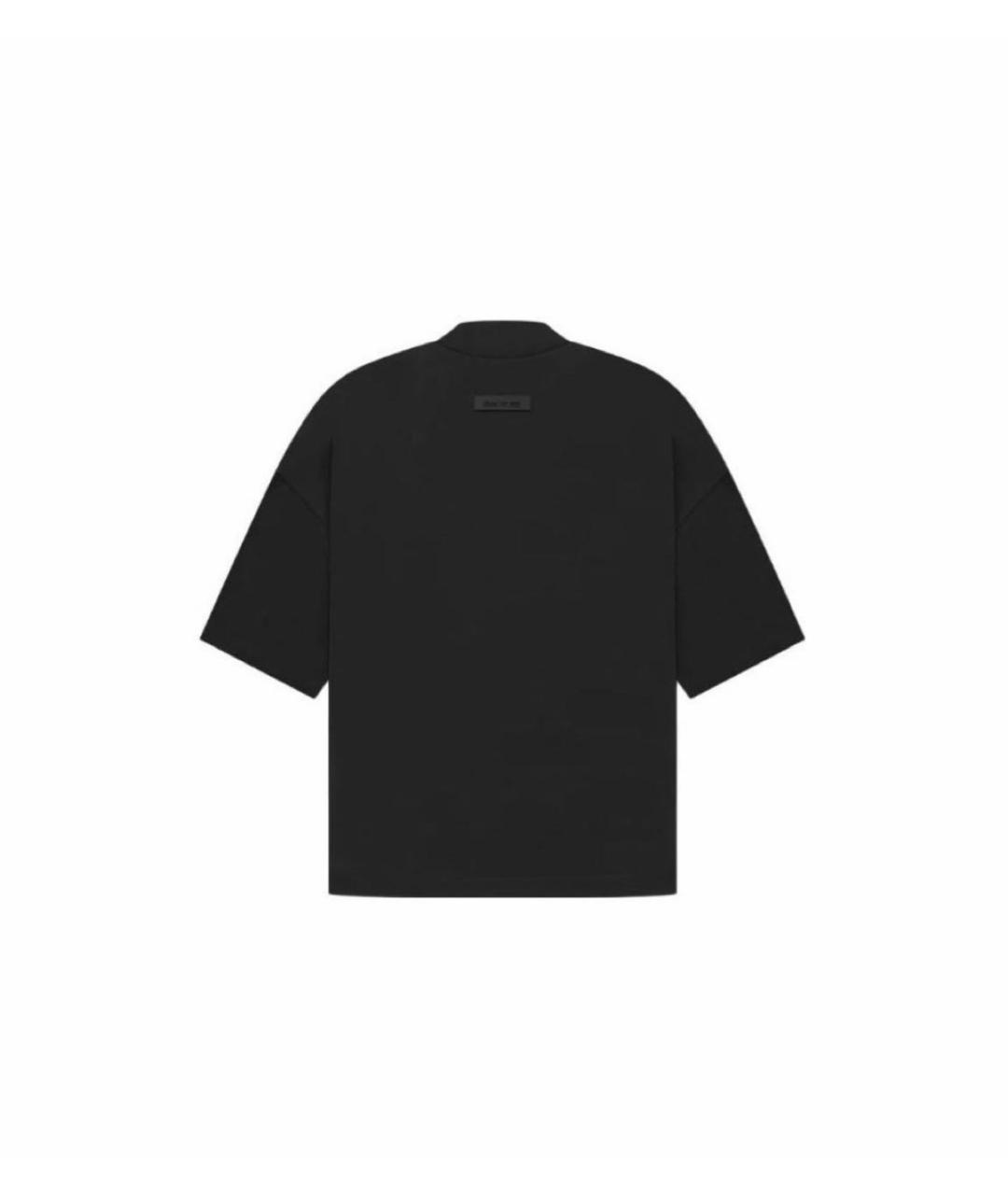 FEAR OF GOD ESSENTIALS Черная хлопковая футболка, фото 2