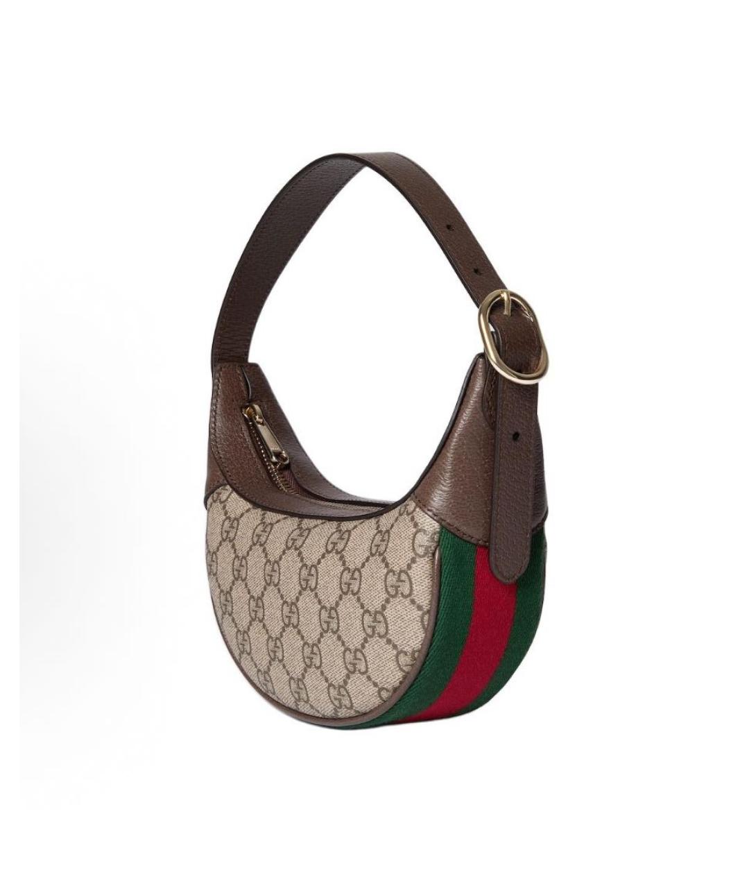 GUCCI Коричневая деним сумка с короткими ручками, фото 2