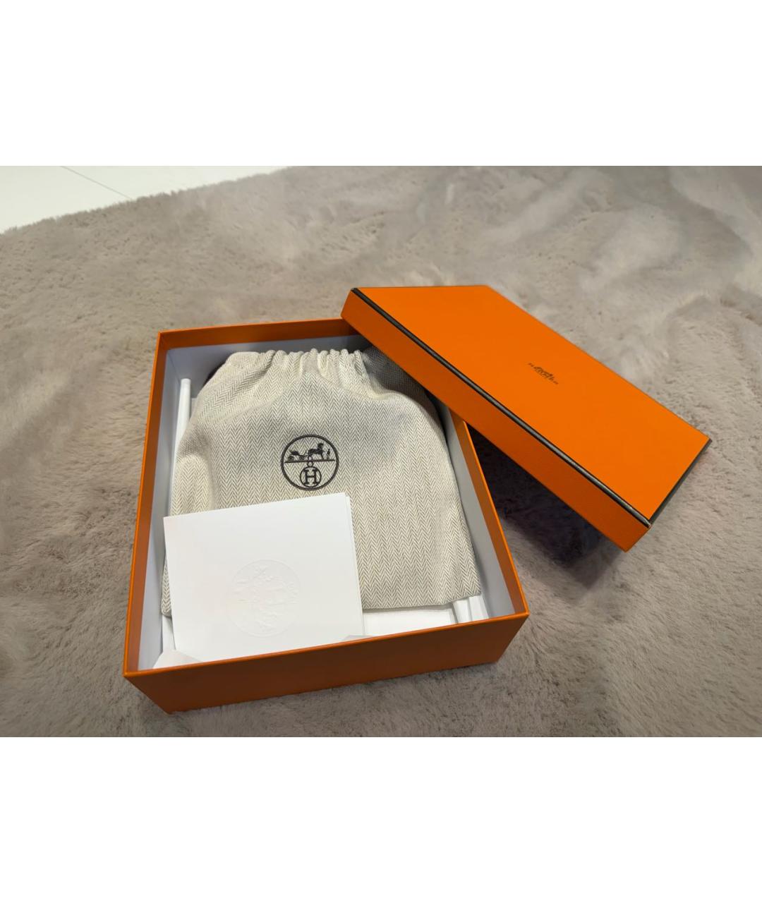 HERMES Черный кожаный ремень, фото 5