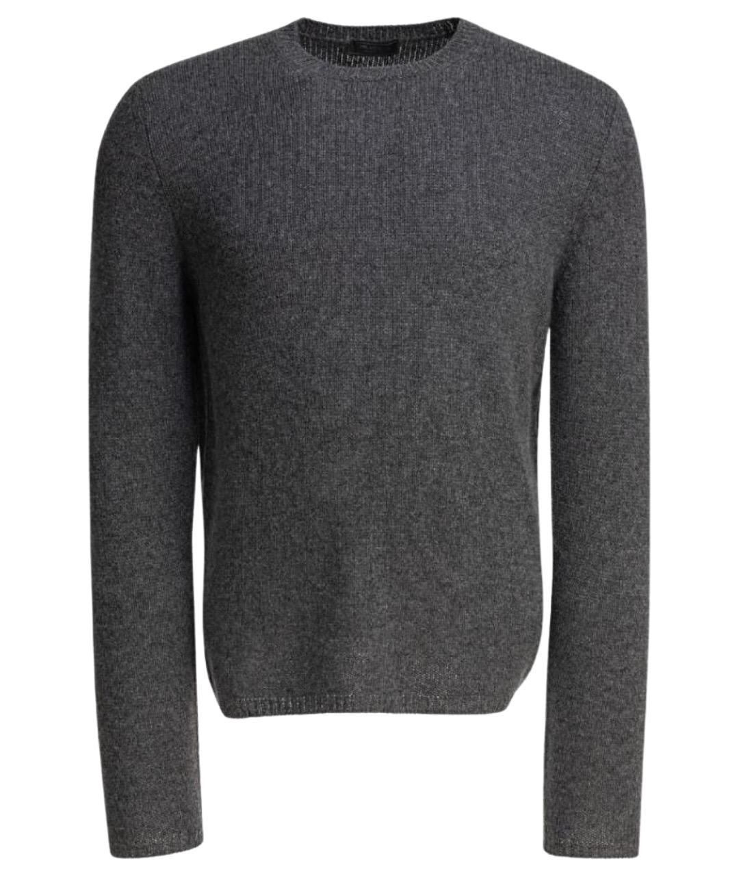 PRADA Серый кашемировый джемпер / свитер, фото 1