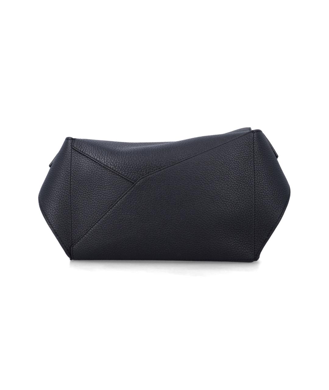 LOEWE Черная кожаная поясная сумка, фото 3