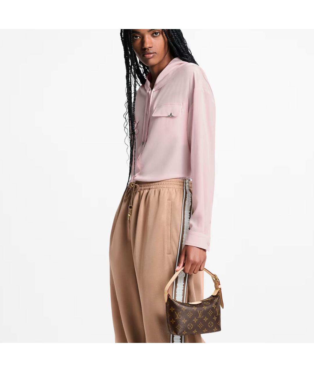 LOUIS VUITTON Коричневая сумка с короткими ручками, фото 2