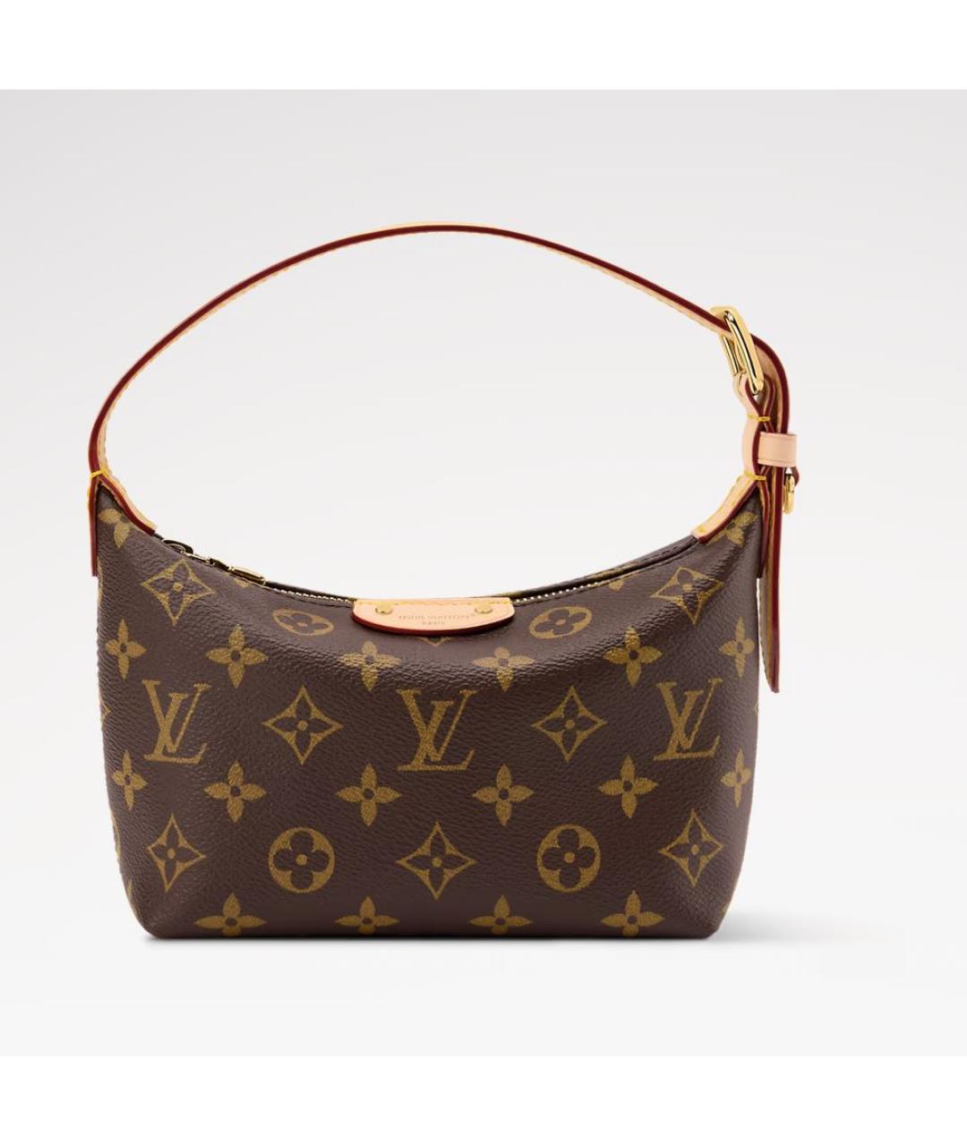 LOUIS VUITTON Коричневая сумка с короткими ручками, фото 5