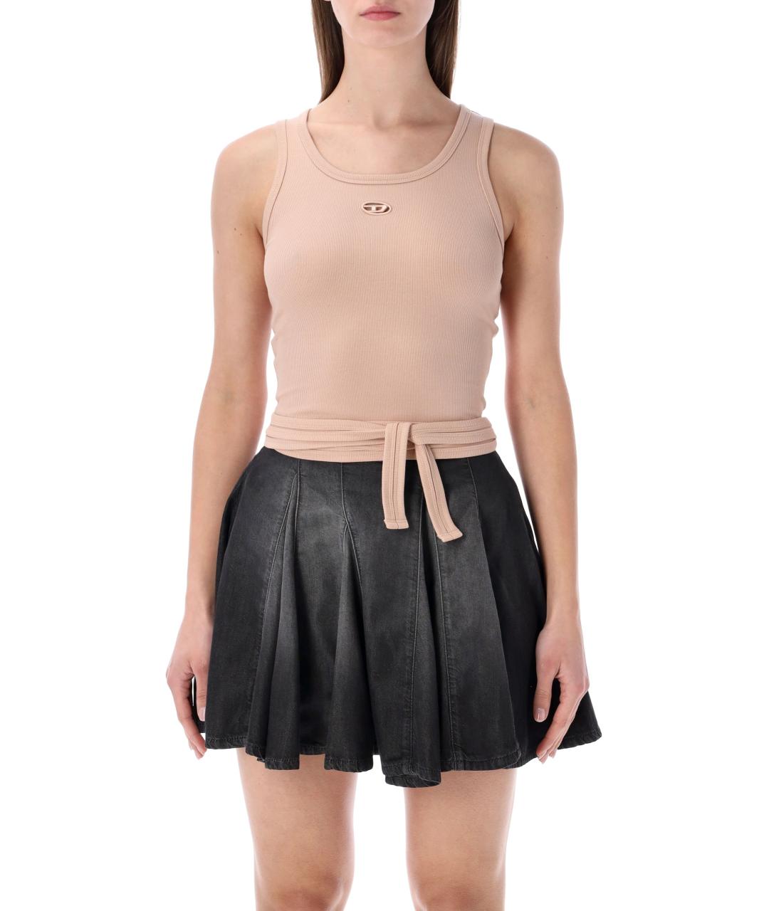 DIESEL Розовая хлопковая майка, фото 1