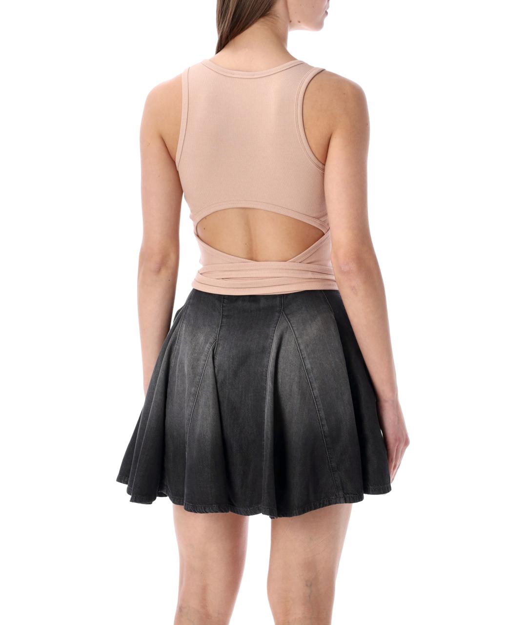 DIESEL Розовая хлопковая майка, фото 2