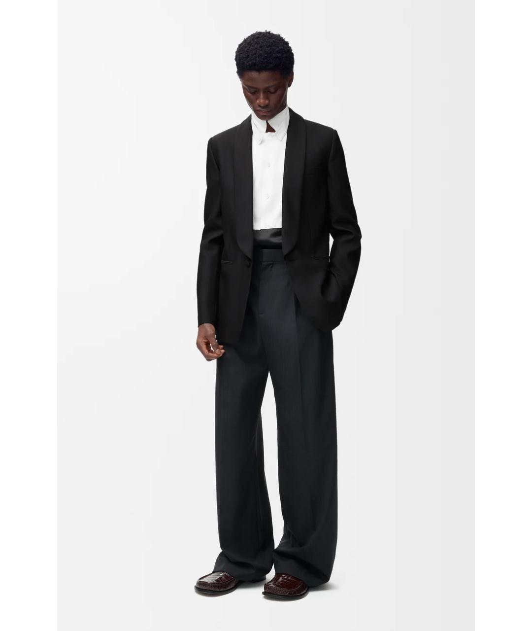 LOEWE Черный шерстяной пиджак, фото 2