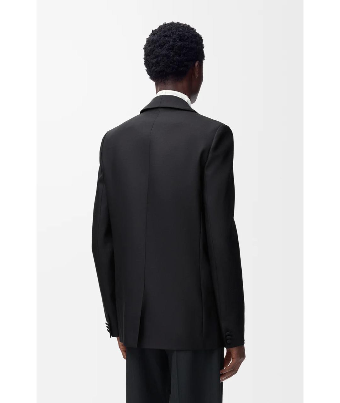 LOEWE Черный шерстяной пиджак, фото 4