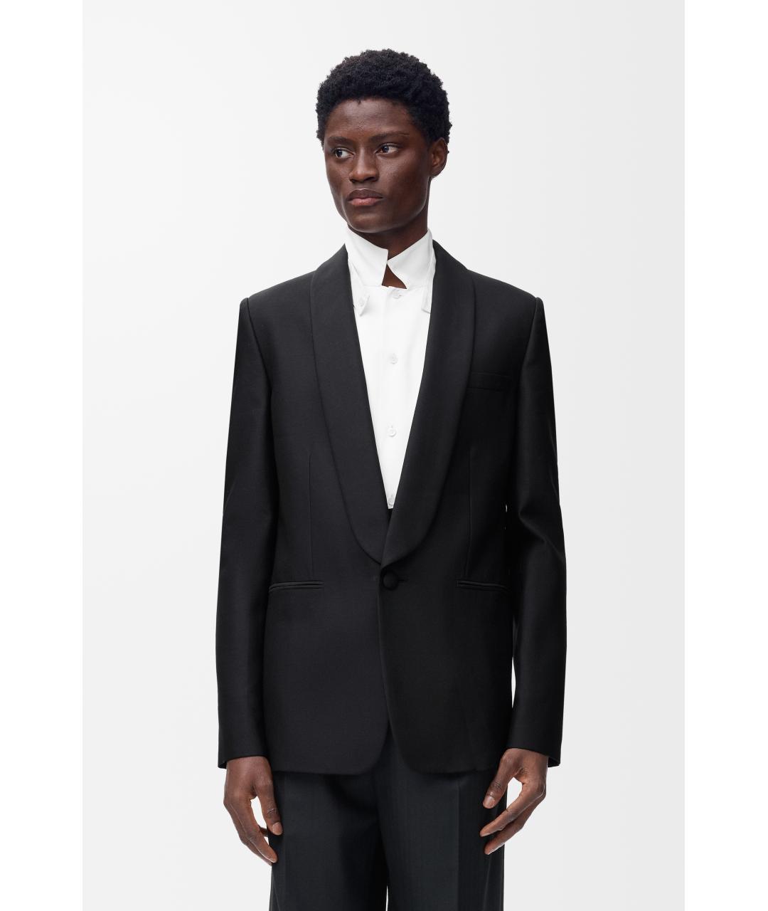 LOEWE Черный шерстяной пиджак, фото 3