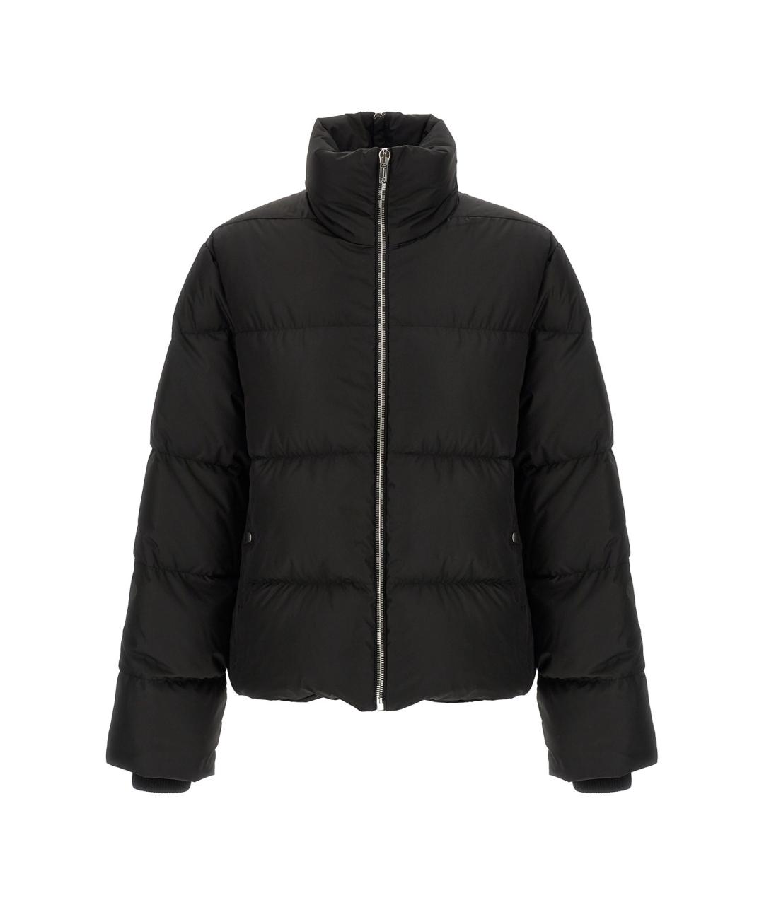 MONCLER Черный полиэстеровый пуховик, фото 1