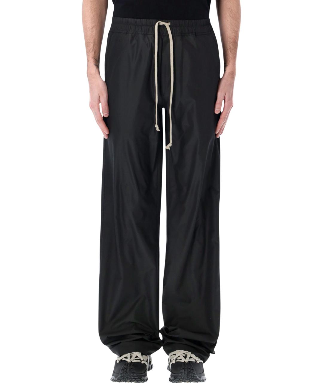 MONCLER Черные полиэстеровые повседневные брюки, фото 2