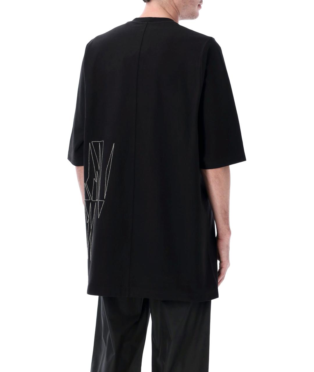 MONCLER Черная хлопковая футболка, фото 3