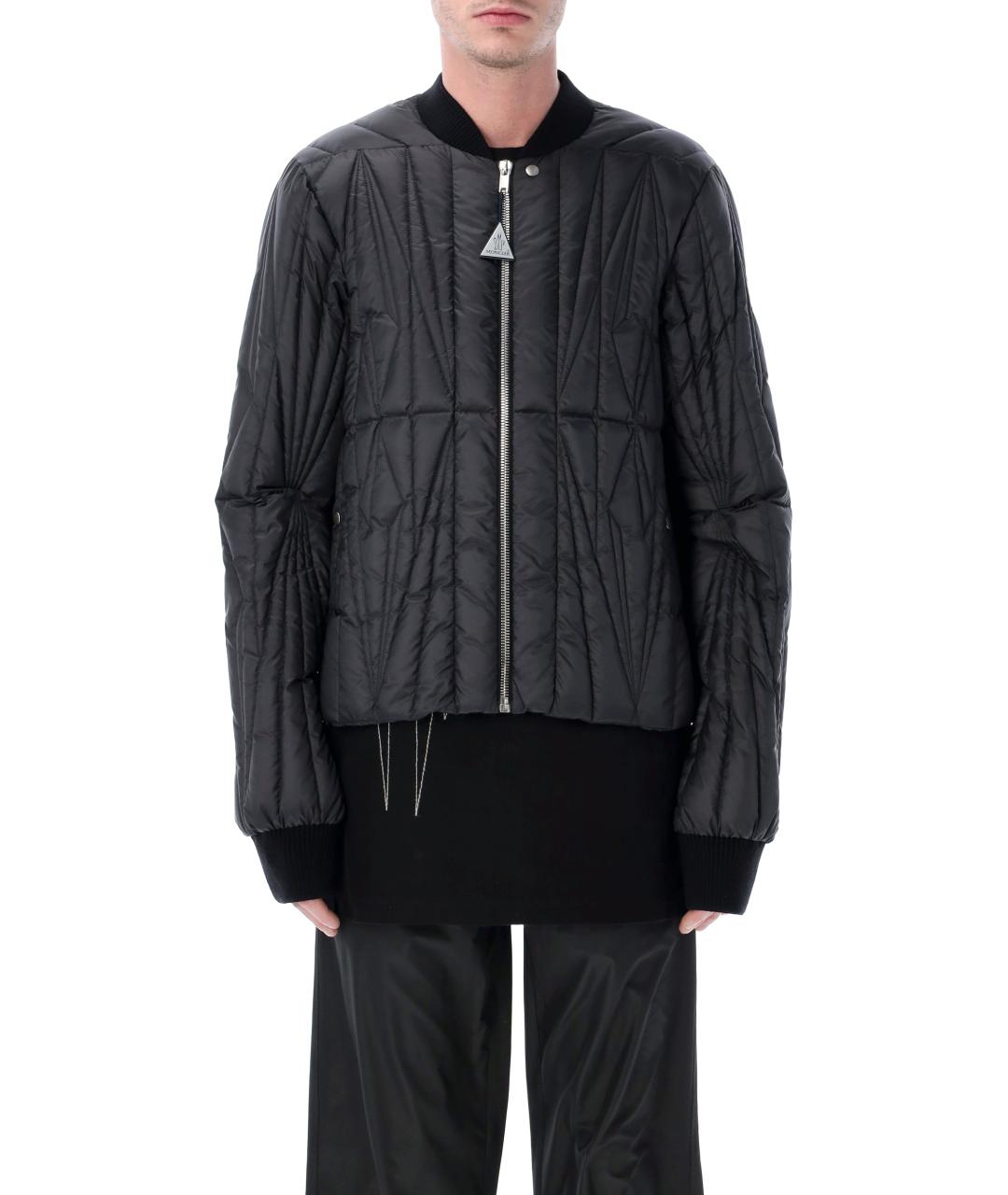 MONCLER Черная полиэстеровая куртка, фото 2