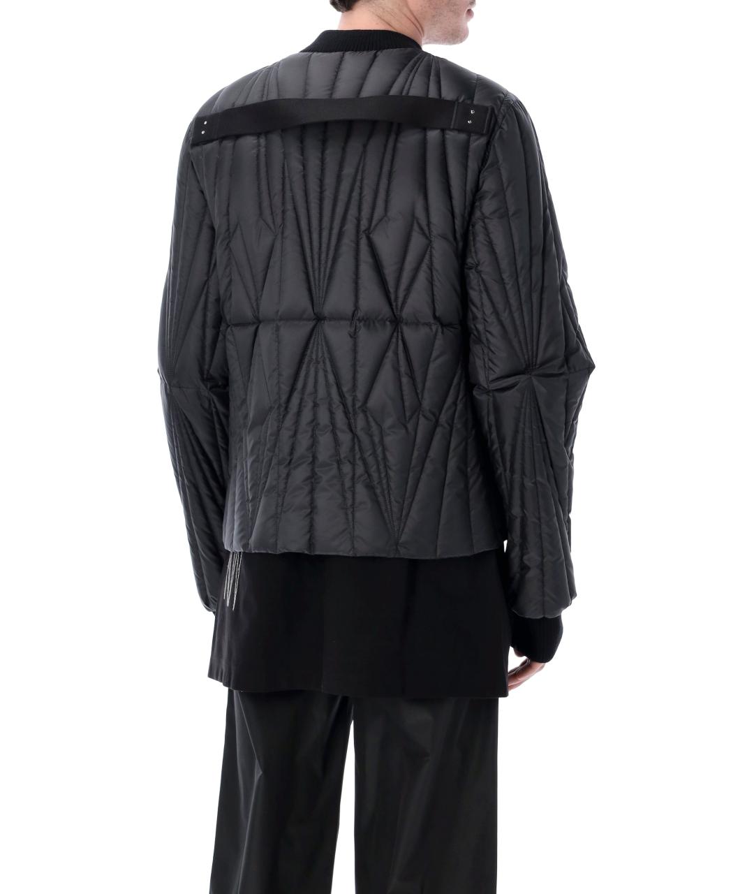 MONCLER Черная полиэстеровая куртка, фото 3