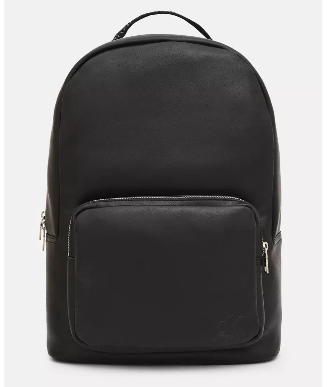 CALVIN KLEIN Черный рюкзак из искусственной кожи, фото 4