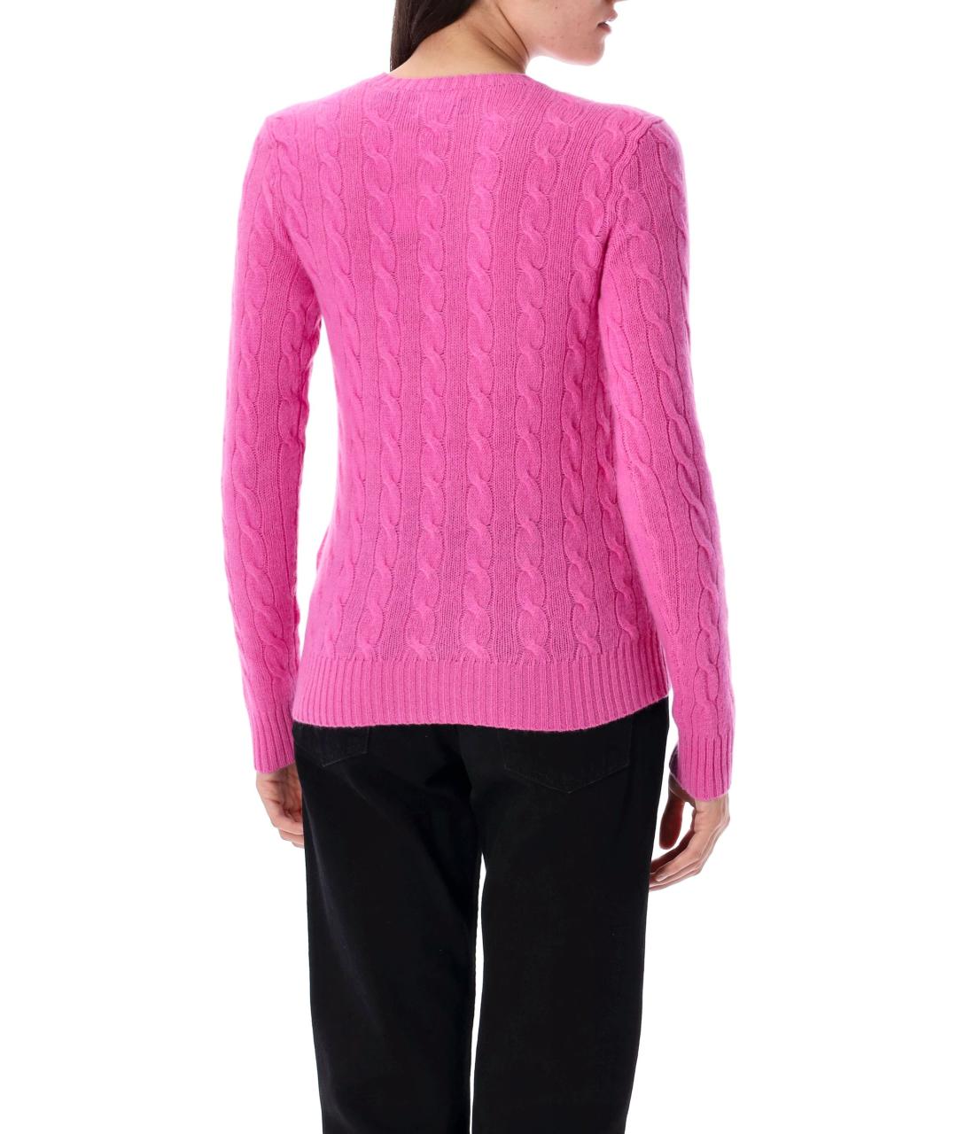 POLO RALPH LAUREN Розовый шерстяной джемпер / свитер, фото 3