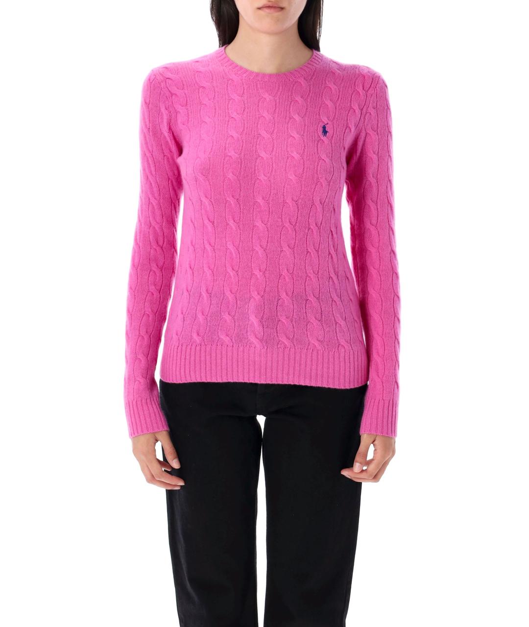 POLO RALPH LAUREN Розовый шерстяной джемпер / свитер, фото 2