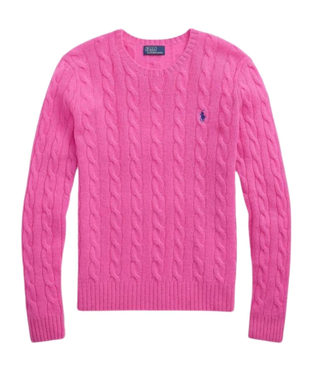 POLO RALPH LAUREN Розовый шерстяной джемпер / свитер, фото 1