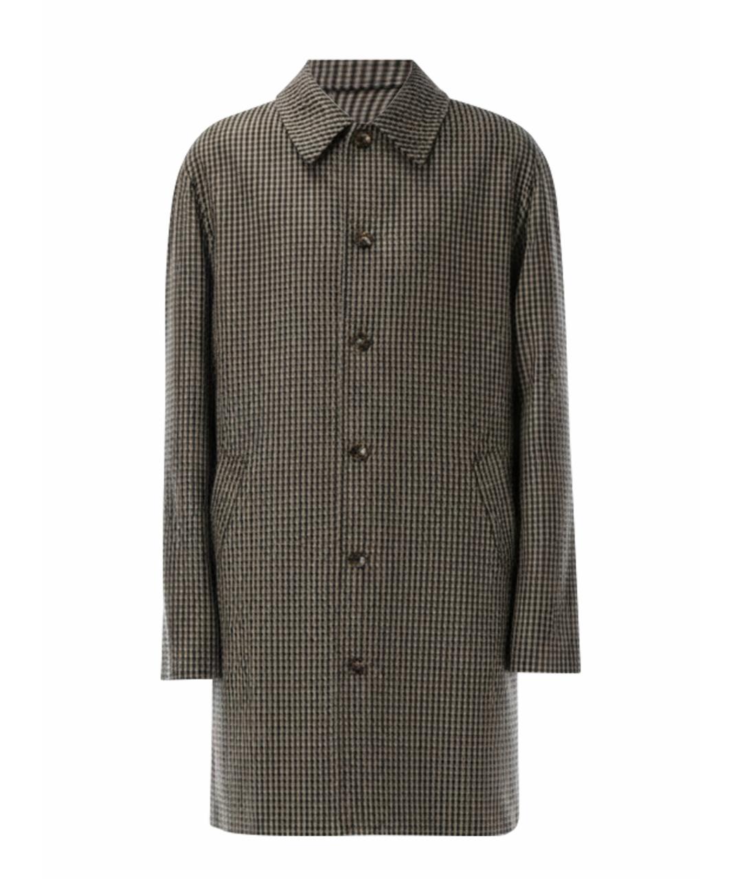 A.P.C. Коричневое шерстяное пальто, фото 1