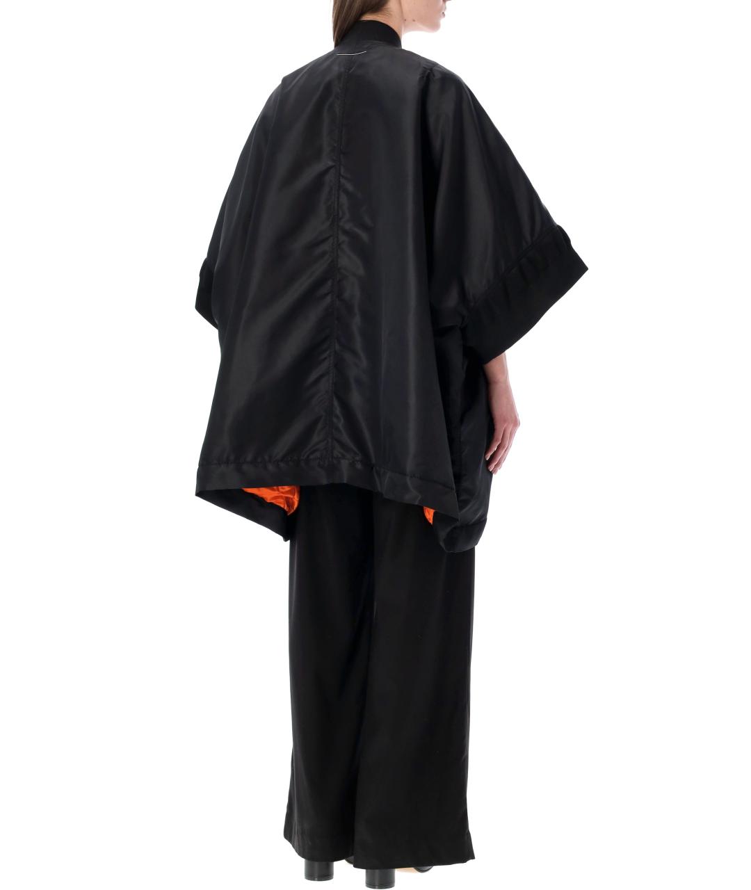 MM6 MAISON MARGIELA Черный полиамидовый тренч/плащ, фото 3