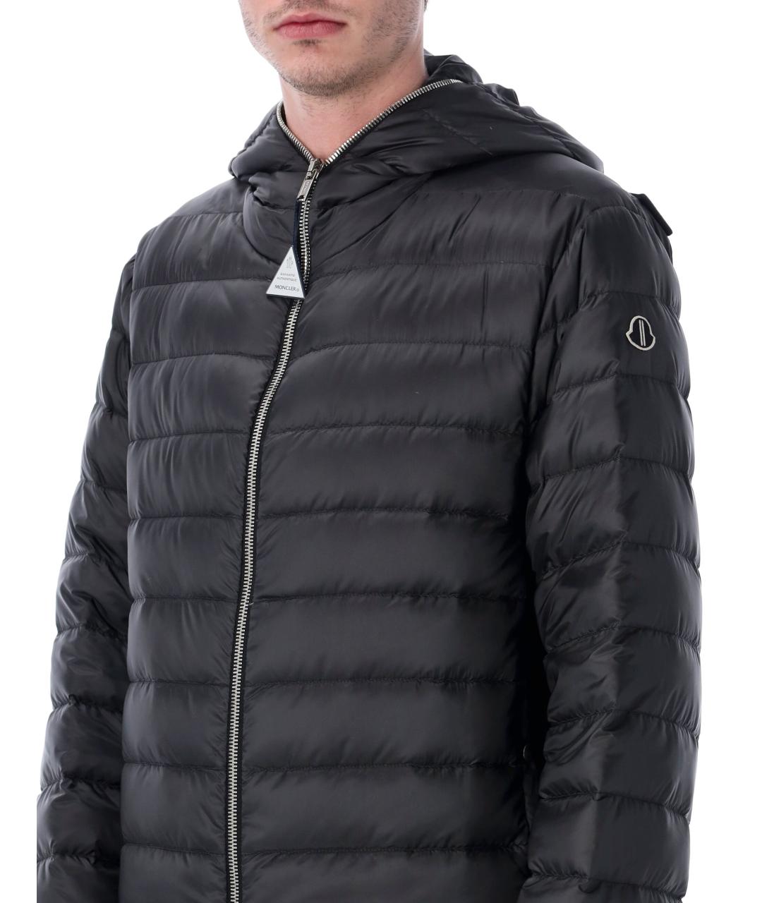 MONCLER Черный пуховик, фото 3