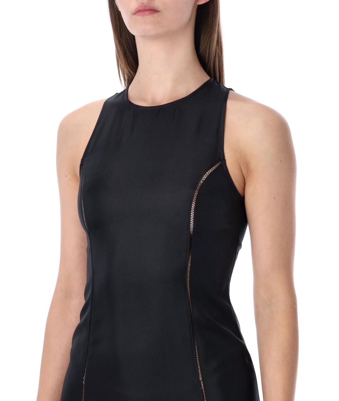 LOULOU STUDIO Черное шелковое вечернее платье, фото 4