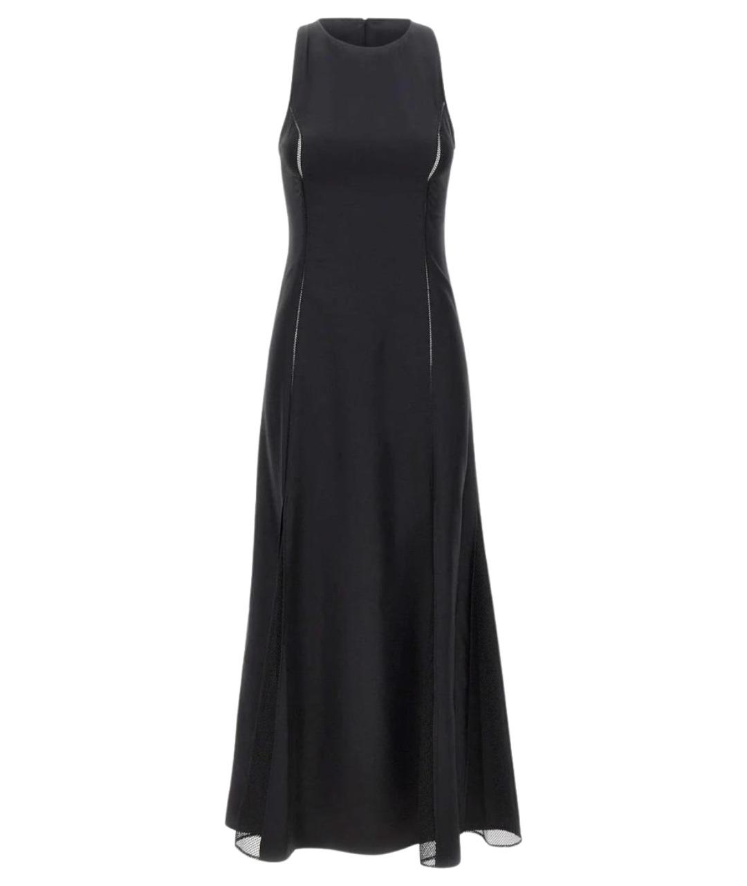 LOULOU STUDIO Черное шелковое вечернее платье, фото 1