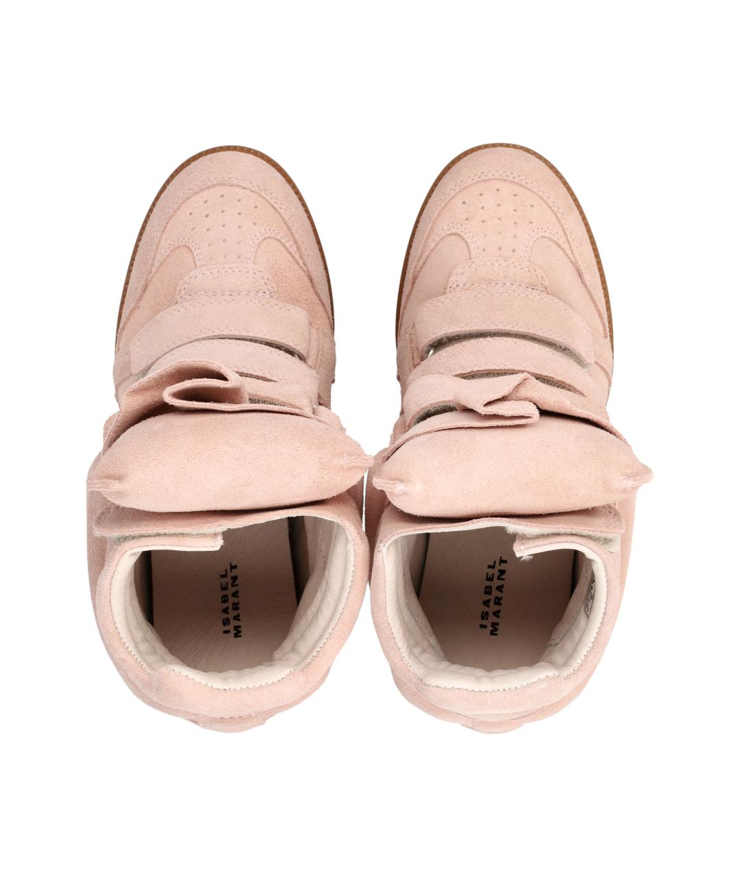 ISABEL MARANT Розовые замшевые кроссовки, фото 2