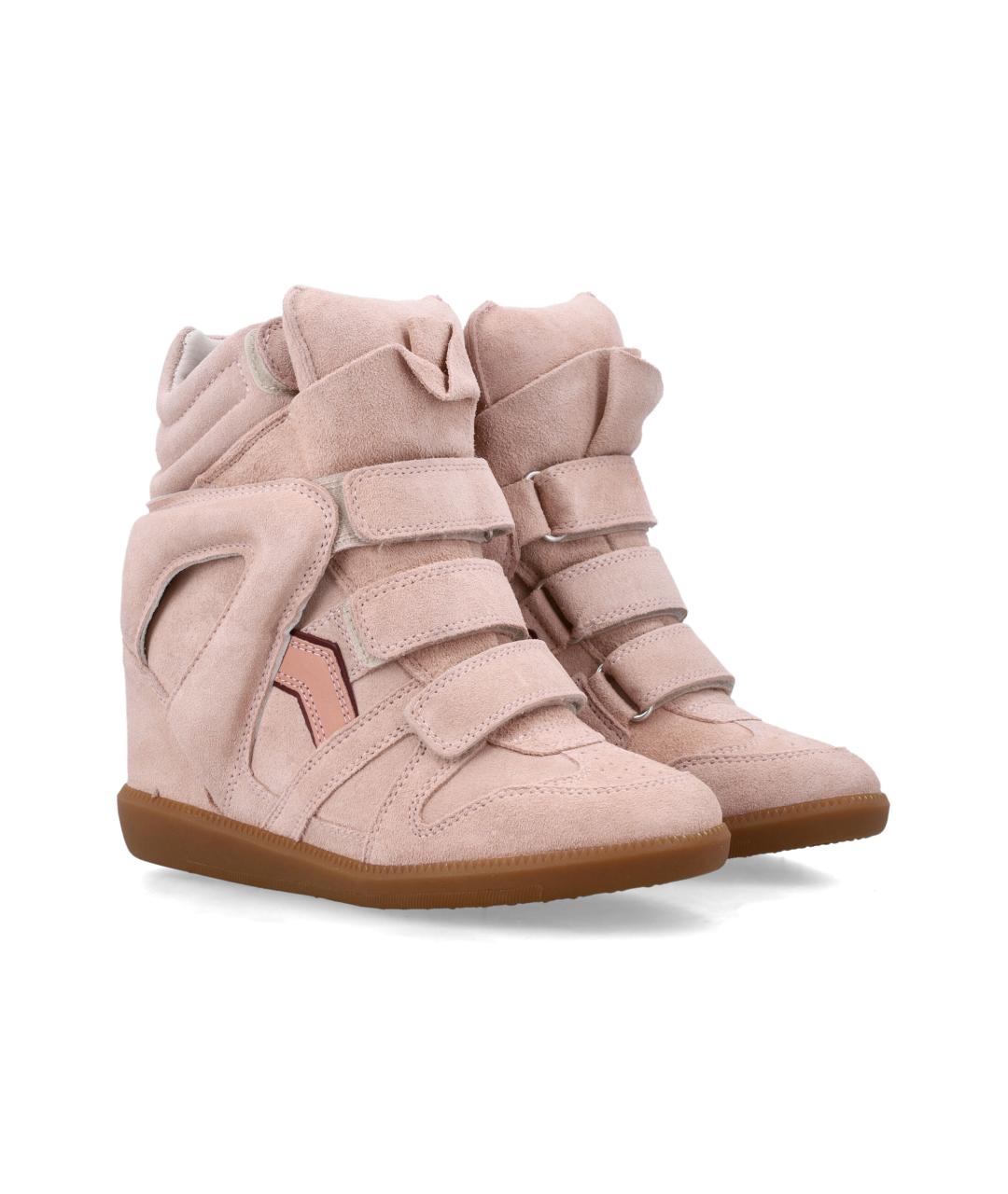 ISABEL MARANT Розовые замшевые кроссовки, фото 3