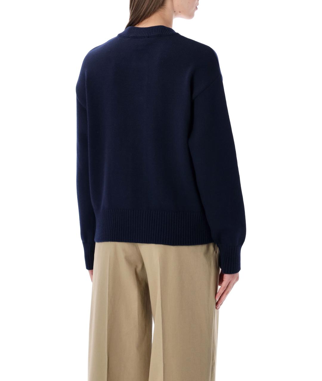 Ami Paris Синий шерстяной кардиган, фото 3