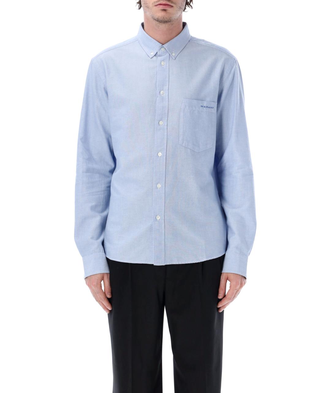 ISABEL MARANT Голубая хлопковая кэжуал рубашка, фото 1