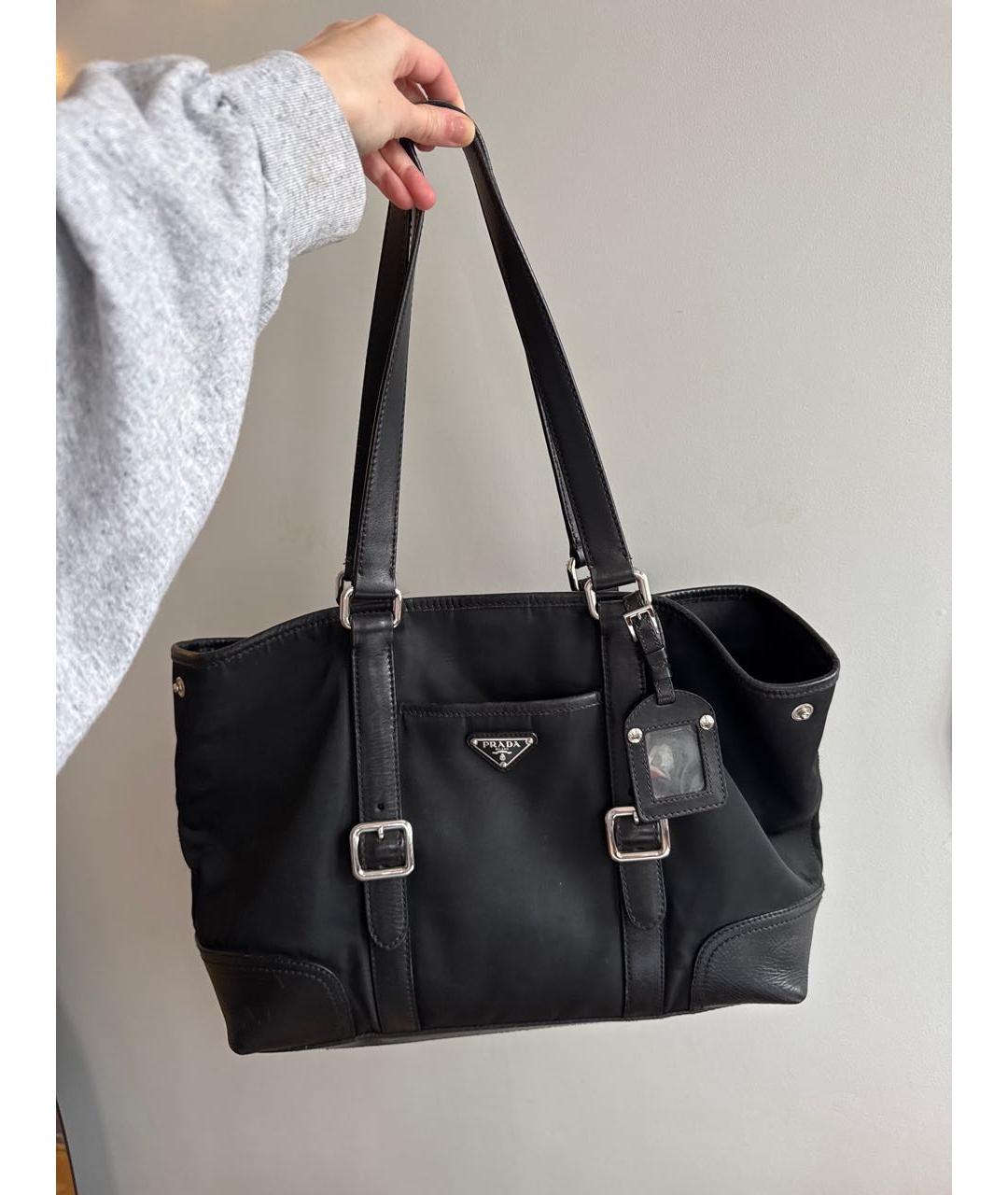 PRADA Черная сумка тоут, фото 5