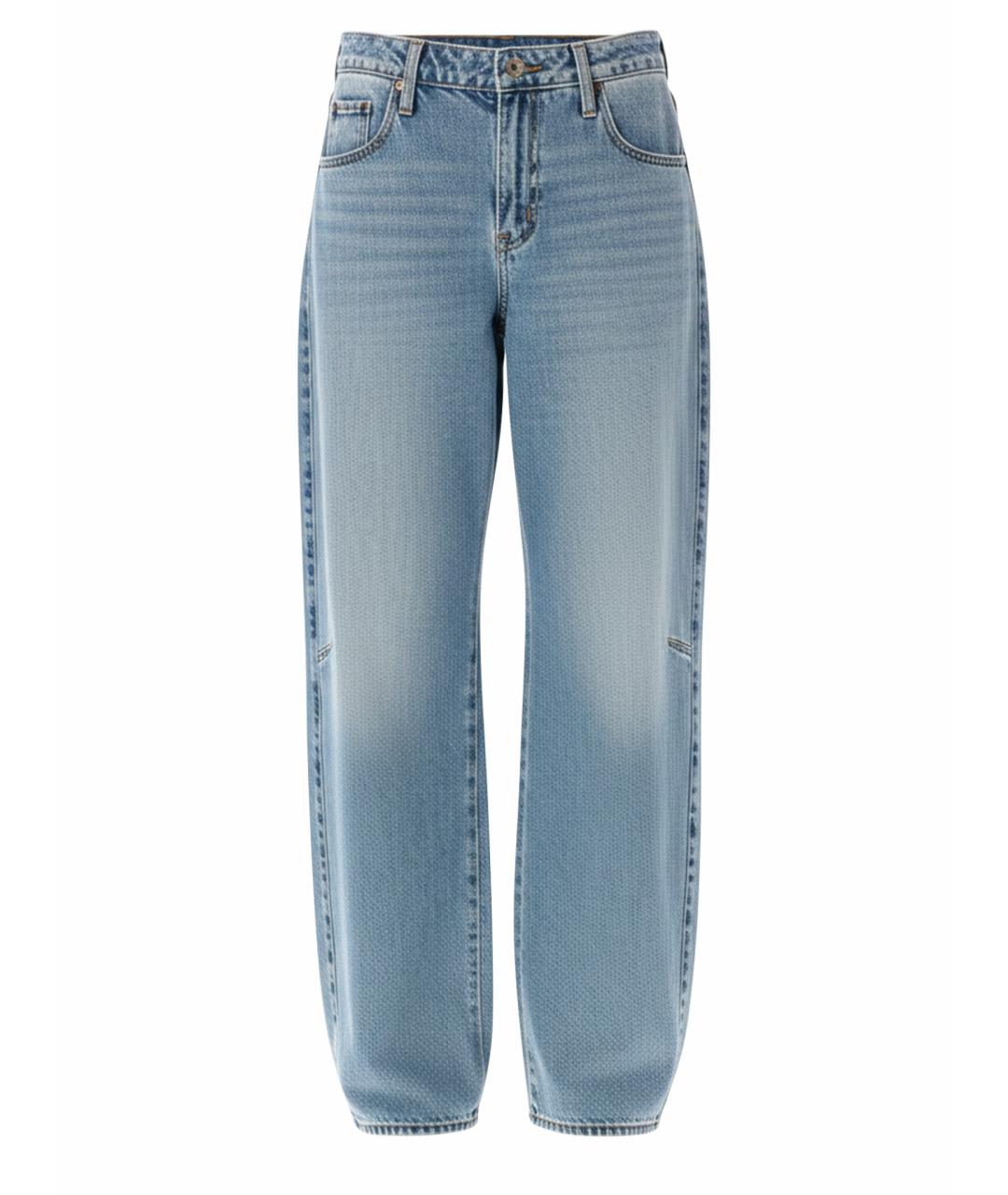 LEVI'S Синие хлопковые прямые джинсы, фото 1