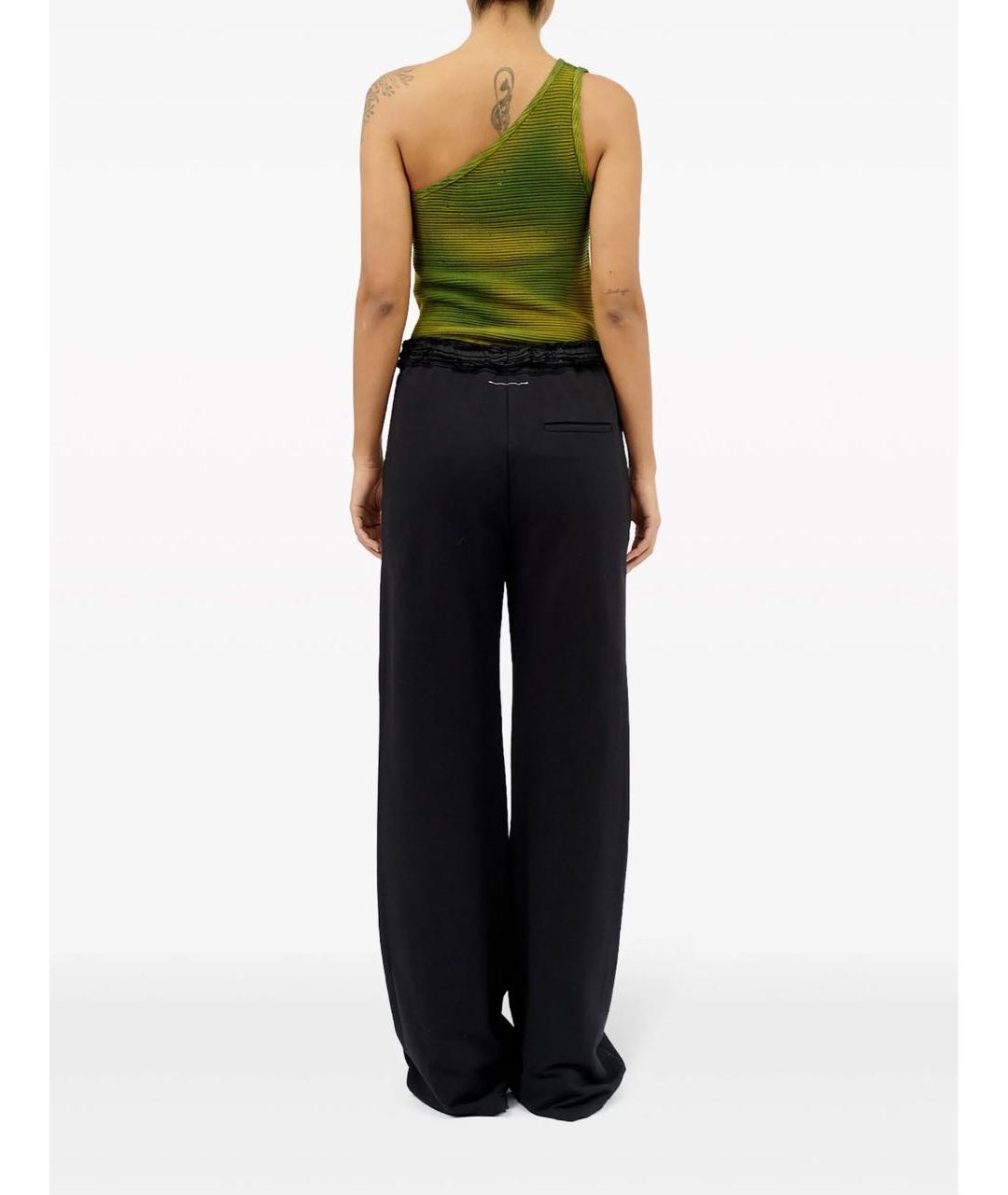 MM6 MAISON MARGIELA Черные хлопковые спортивные брюки и шорты, фото 5