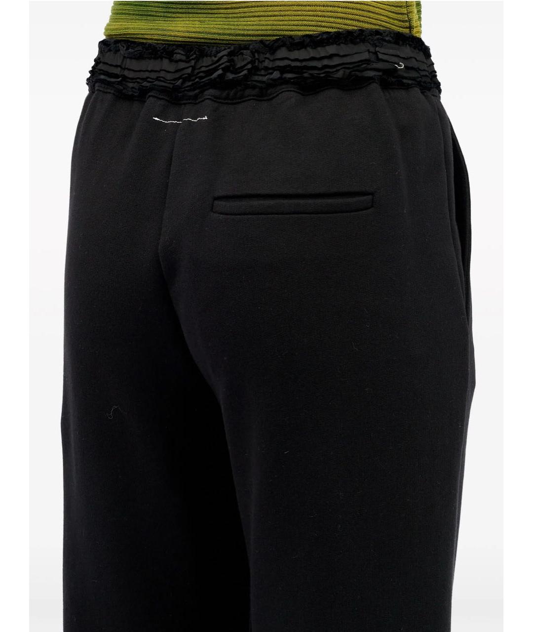 MM6 MAISON MARGIELA Черные хлопковые спортивные брюки и шорты, фото 7