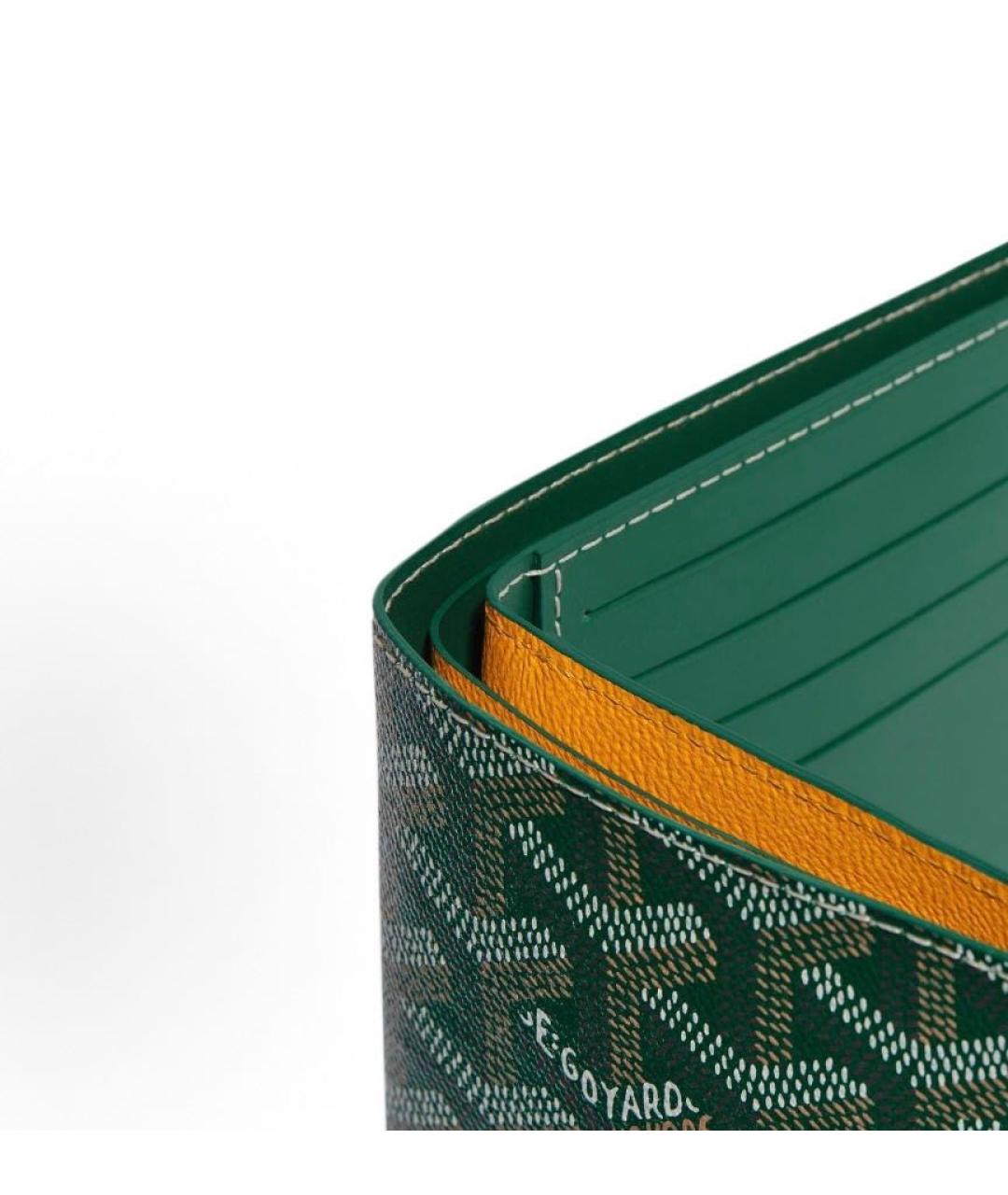 GOYARD Зеленый кошелек, фото 3