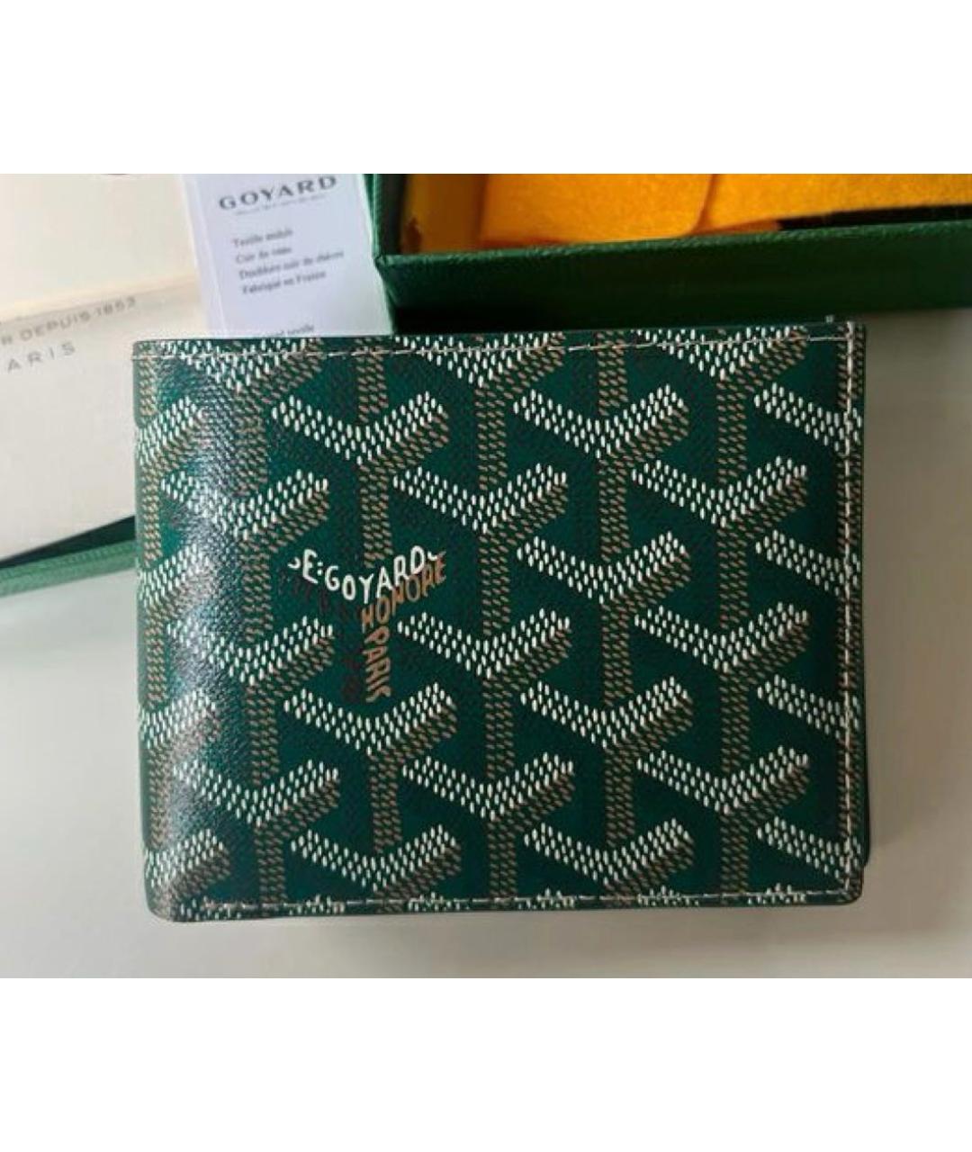 GOYARD Зеленый кошелек, фото 4