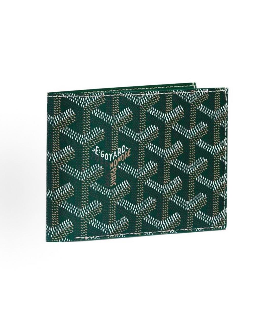 GOYARD Зеленый кошелек, фото 5