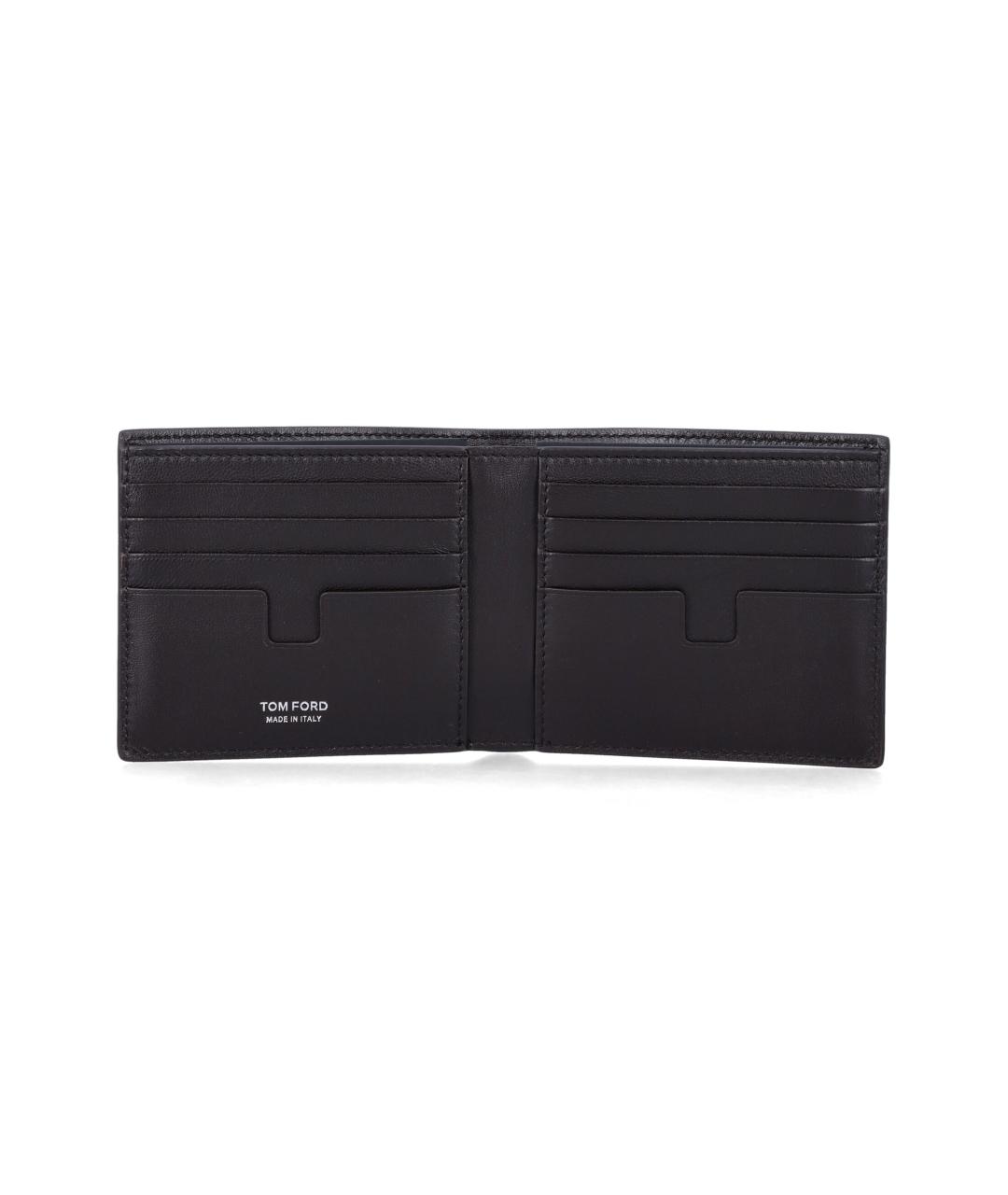 TOM FORD Коричневый кожаный кошелек, фото 3